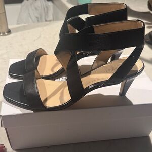 Calvin Klein Black Strappy Heels
